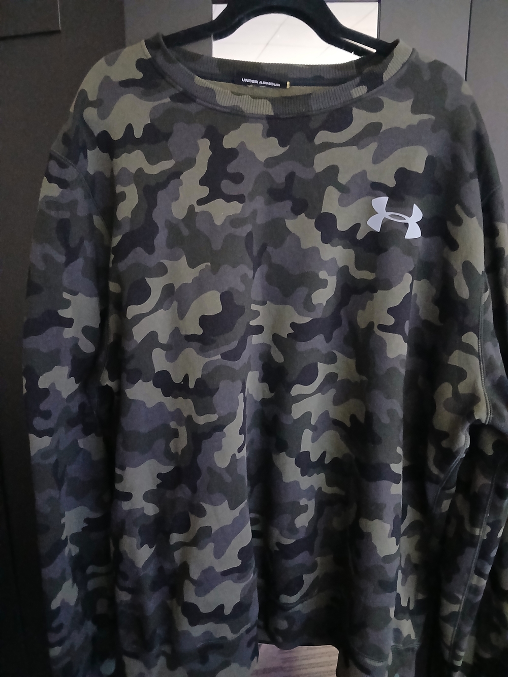 Under Armour Green/Black Camo Crewneck Sweatshirt